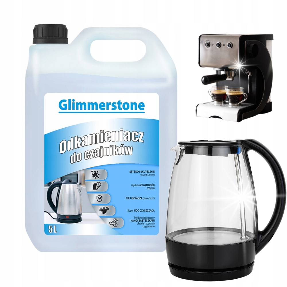 Tekutý odstraňovač vodného kameňa pre kávovary Glimmerstone, 5 l